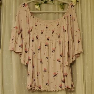 Free People Off Shoulder Tunic-Dress